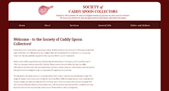 Desktop Screenshot of caddyspoonsociety.org