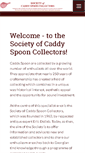 Mobile Screenshot of caddyspoonsociety.org