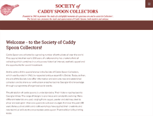 Tablet Screenshot of caddyspoonsociety.org